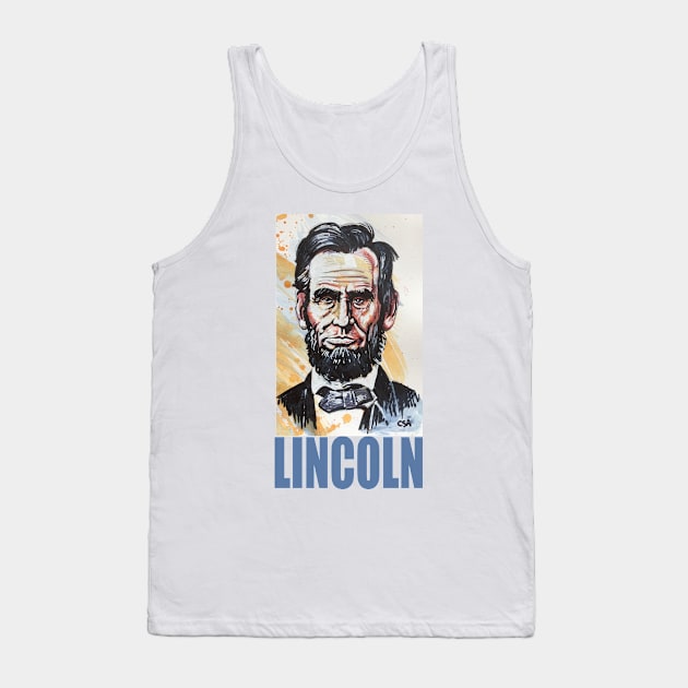 ABRAHAM LINCOLN Tank Top by MasterpieceArt